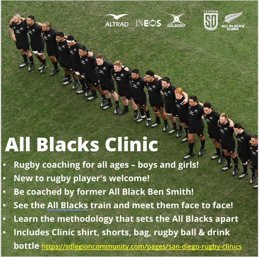 ALL BLACKS CLINIC ALL AGES WELCOME